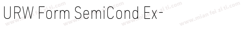 URW Form SemiCond Ex字体转换